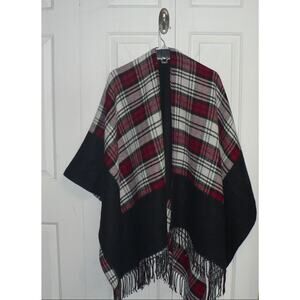 Decorated Originals‎ Women's 100% Acrylic Plaid One Size Blanket Shawl Fringe